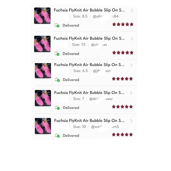 Fuchsia FlyKnit Air Bubble Slip On Sneaker - Picture 8 of 9